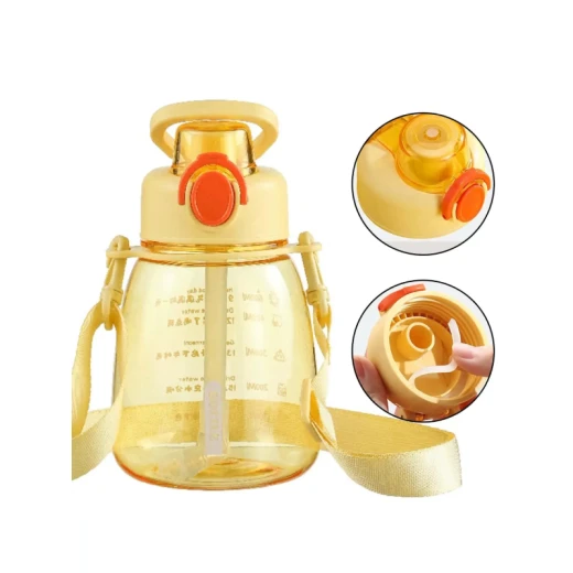 Water Bottle, Yellow Color 600 Ml Water Bottle, Yellow Color 600 Ml