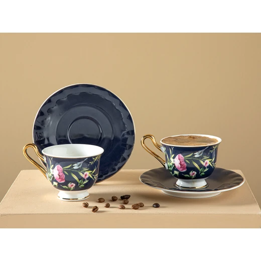 فنجان قهوة فانيلا نيو بون تشاينا, طقم من 2, 90 مل من انجلش هوم فنجان قهوة فانيلا نيو بون تشاينا, طقم من 2, 90 مل من انجلش هوم