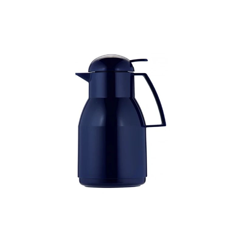 Helios Top Push Vacuum Jug, Dark Blue, 1L - Helios