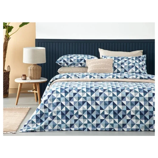 طقم غطاء لحاف مزدوج قطن تريجون, 200* 220 سم من انجلش هوم طقم غطاء لحاف مزدوج قطن تريجون, 200* 220 سم من انجلش هوم