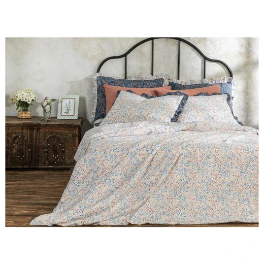 طقم غطاء لحاف سوبر كينج, لون ابيض, 260 * 220 سم من انجلش هوم طقم غطاء لحاف سوبر كينج, لون ابيض, 260 * 220 سم من انجلش هوم