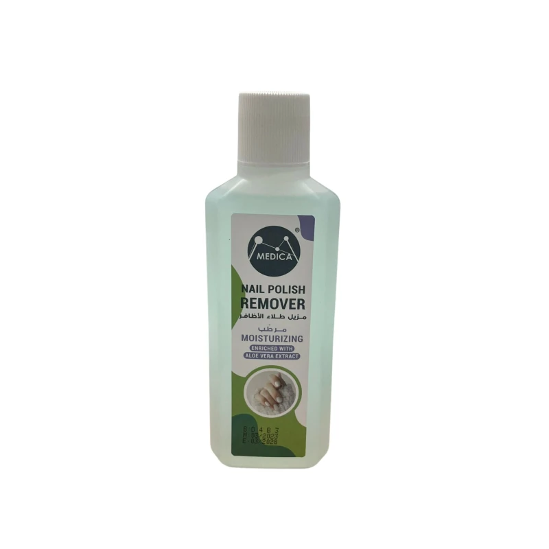 Medica Nail Polish Remover 250 Ml, Moisturizing With Aloe Vera - Medica