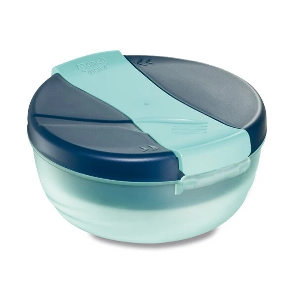 صندوق غداء دائري ، 1.4 لتر ، ازرق من مابيد - مابد