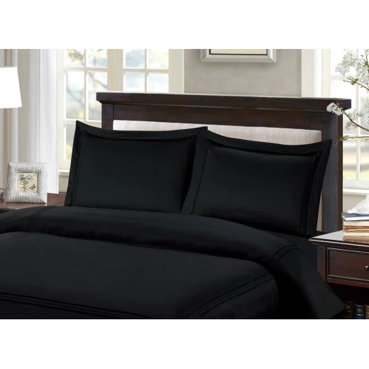 Armn Nature Soft Pillowcase Set, 70*70 cm, Black, 2 Pieces Armn Nature Soft Pillowcase Set, 70*70 cm, Black, 2 Pieces
