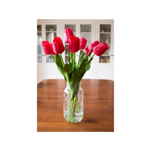Armn Faux Single Stem Tulip , Red Armn Faux Single Stem Tulip , Red