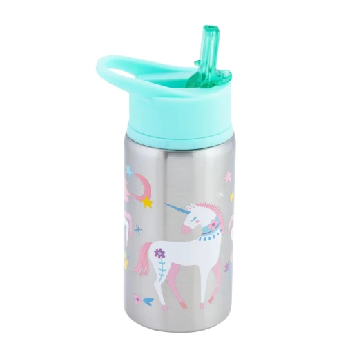 Stephen Joseph Stainless Steel Water Bottles, Unicorn Design, 532 Ml Stephen Joseph Stainless Steel Water Bottles, Unicorn Design, 532 Ml