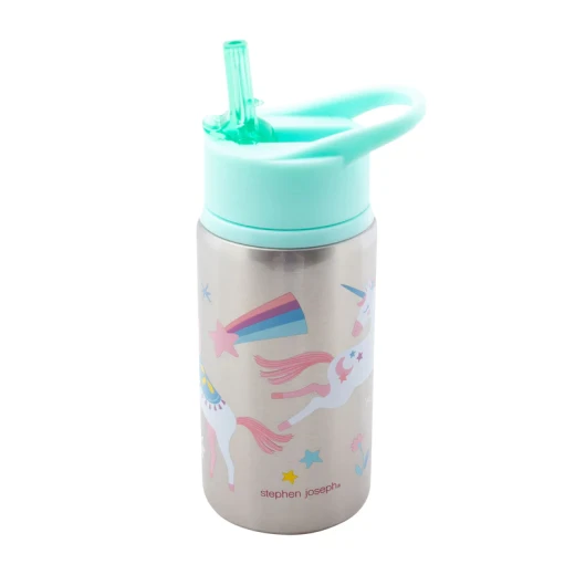 Stephen Joseph Stainless Steel Water Bottles, Unicorn Design, 532 Ml - Stephen Joseph - Image 4