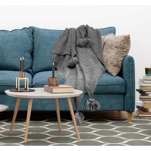 ARMN Burton 150*200 Cm Throw -Grey ARMN Burton 150*200 Cm Throw -Grey