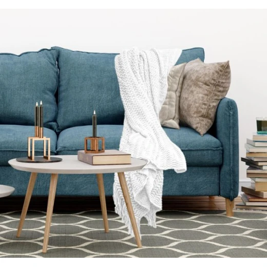 ARMN Burton 140*160 Cm Throw -White ARMN Burton 140*160 Cm Throw -White