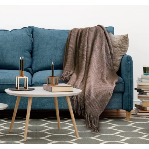 ARMN Burton 120*150 Cm Throw -Grey ARMN Burton 120*150 Cm Throw -Grey