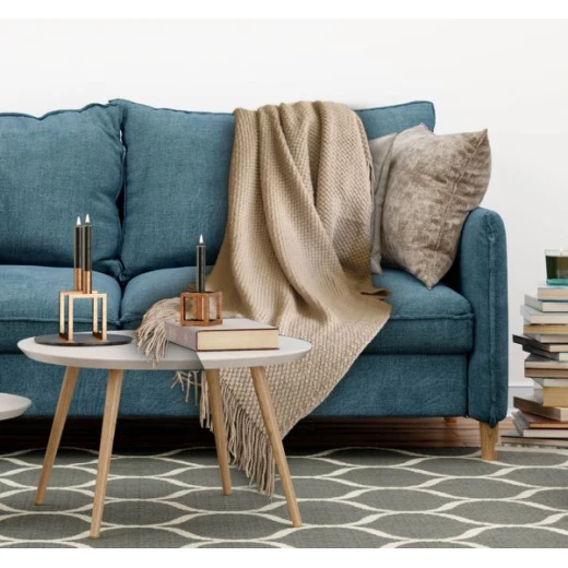 ARMN Burton 120*150 Cm Throw -Light Grey ARMN Burton 120*150 Cm Throw -Light Grey