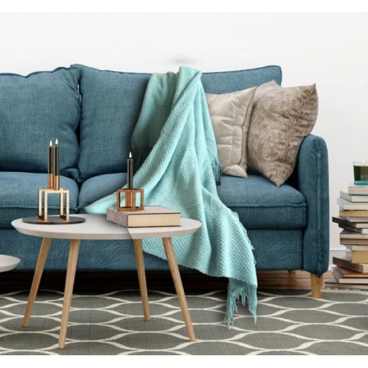 ARMN Burton 120*150 Cm Throw -Light Blue ARMN Burton 120*150 Cm Throw -Light Blue