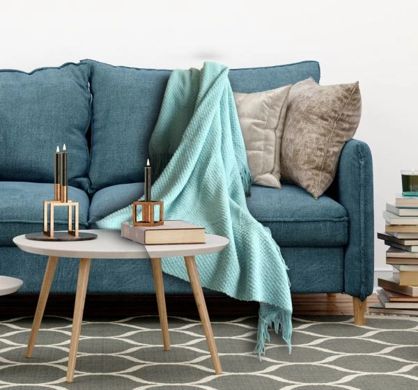 ARMN Burton 120*150 Cm Throw -Light Blue - Armn