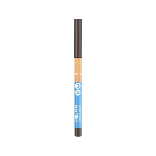Rimmel London Kind & Free Clean Eye Definer 002 Pecan Ultra Pigmented Vegan Eyeliner for Defined Eyes