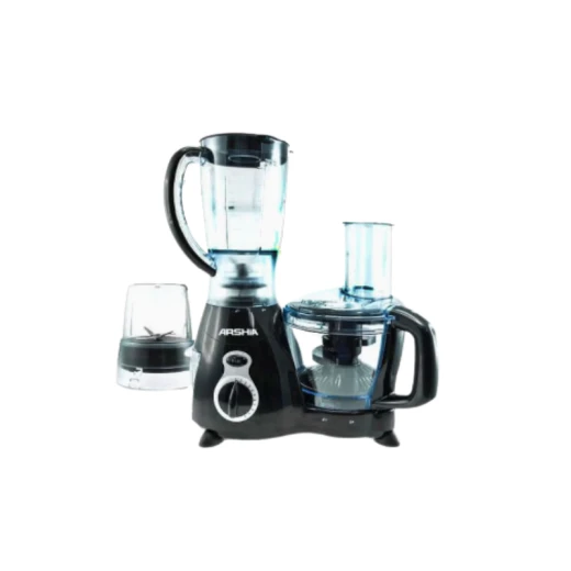 ارشيا محضر طعام 17 في 1، 800 واط، وعاء 1.75 لتر وخلاط 1.5 لتر , قفل أمان تلقائي , عصارة ، مبشرة ، عجن ، عصارة حمضيات ، خلط ، هرس ، تقطيع ، مطحنة قهو - ارشيا - Image 2