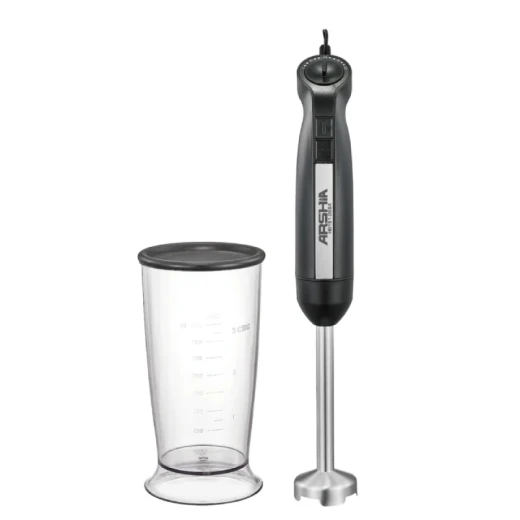 Arisha Hand Blender , Black Color , 800 Watts , Dishwasher safe accessories Arisha Hand Blender , Black Color , 800 Watts , Dishwasher safe accessories