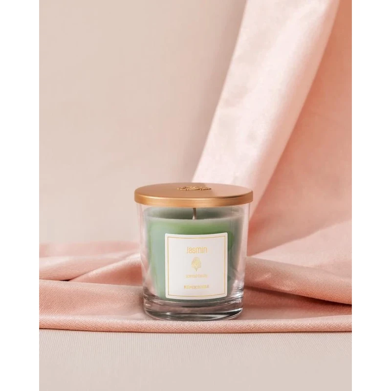 شمعة زجاجية معطرة - ياسمين -120 غرام  من مدام كوكو - مدام كوكو