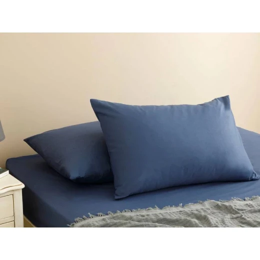 شرشف لون أزرق حجم كينج 180*200 سم من انجلش هوم شرشف لون أزرق حجم كينج 180*200 سم من انجلش هوم