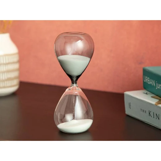 ساعة رملية 15 دقيقة لون سكني حجم 7*7*17.8 سم من انجلش هوم