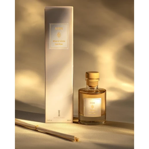 معطر جو بالعصي - أمبر - 100 مل من مدام كوكو معطر جو بالعصي - أمبر - 100 مل من مدام كوكو