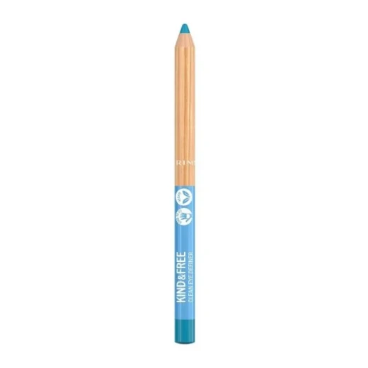 Rimmel London Kind & Free Anime Blue Eyeliner Pencil Long Lasting Vegan Makeup 1.1g Rimmel London Kind & Free Anime Blue Eyeliner Pencil Long Lasting Vegan Makeup 1.1g