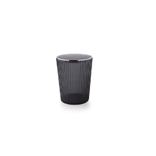 Primanova Nely Waste Bin, Transparent Black, 19*23 cm