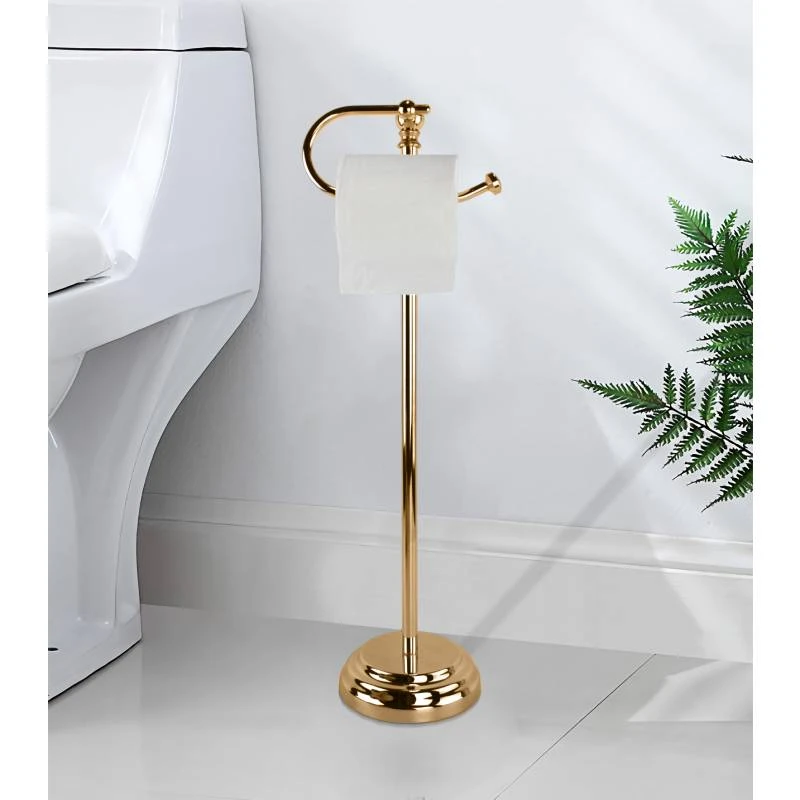 ARMN Delta Toilet Paper Holder Stand, Gold Color - Armn