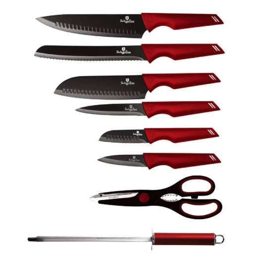 Berlinger Haus Knife Set Burgundy Color, 8 Pieces - Berlinger Haus - Image 2