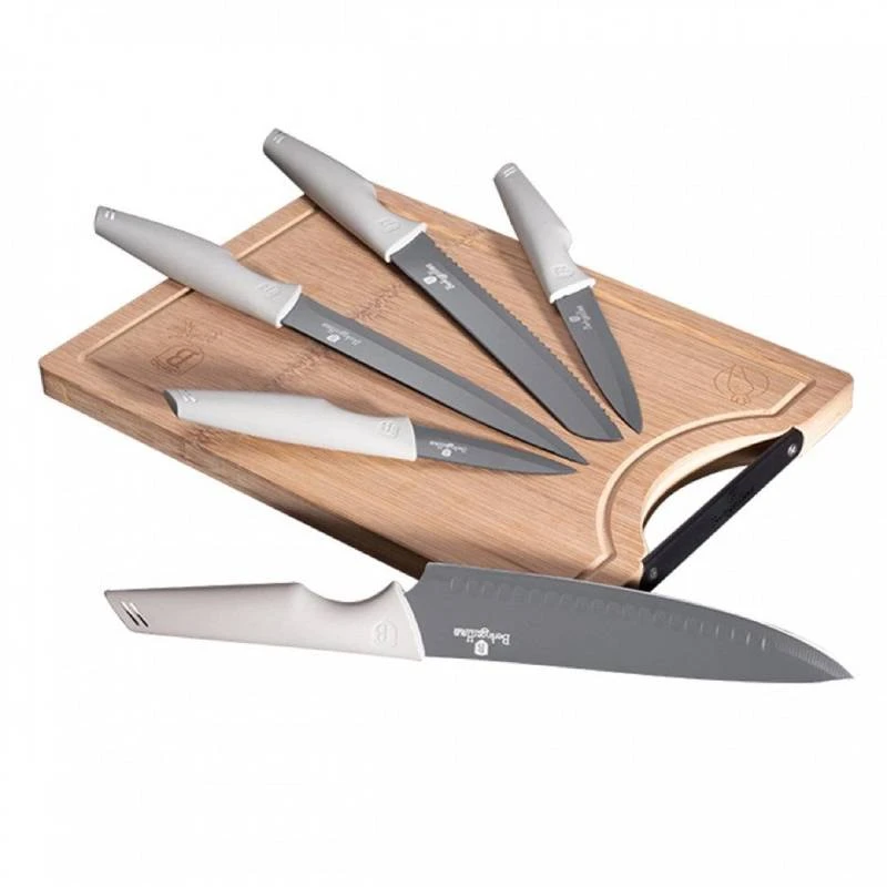 Berlinger Haus Knife & Cutting Board Set Aspen Collection, 6 Pieces - Berlinger Haus