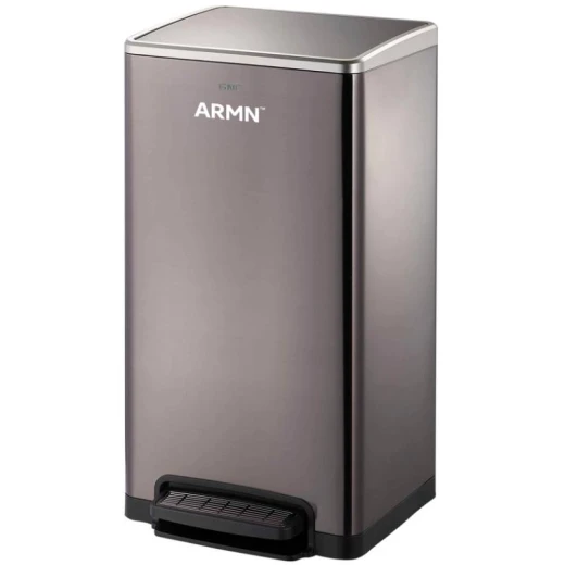 ARMN Tramontina Pedal Waste Bin, Anthracite Color, 50L ARMN Tramontina Pedal Waste Bin, Anthracite Color, 50L