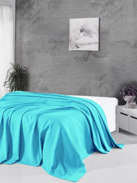 بيكيه ديلوكس مزدوج لون أزرق 230 × 250 سم من أرمن - ارمن