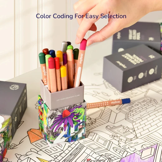 أقلام الرصاص الملونة من مايدير - 36 لون - ميدير - Image 3