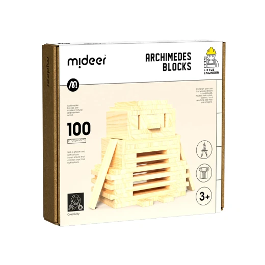 طوب بناء المدينة - لون خشبي 100P طوب بناء المدينة - لون خشبي 100P