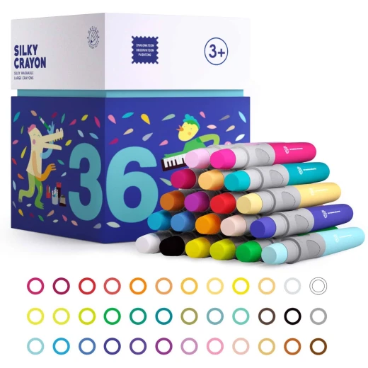 Mideer Silky Crayon-36 - MIDEER - Image 3