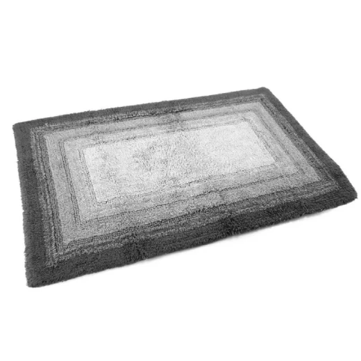 PHP New Degrade Cotton Bath Rug, Gray Color, 55x110cm PHP New Degrade Cotton Bath Rug, Gray Color, 55x110cm