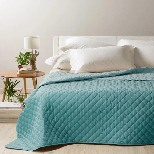 Caleffi Mix Kingsize Bedspread, Green Color Caleffi Mix Kingsize Bedspread, Green Color
