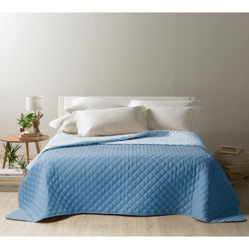 Caleffi Mix Kingsize Bedspread, Aquamarine Color