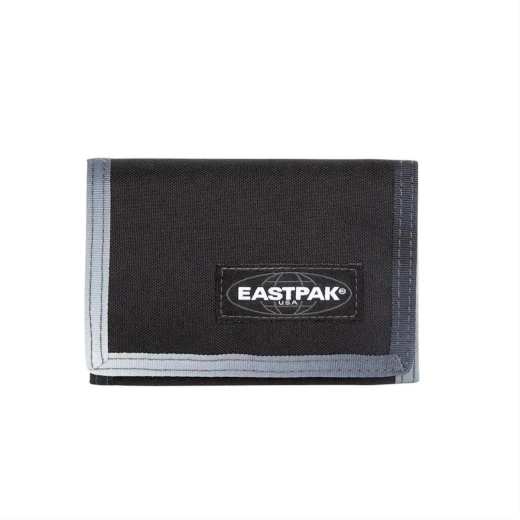 Eastpak Crew Single Wallet, Black & Grey Color Eastpak Crew Single Wallet, Black & Grey Color