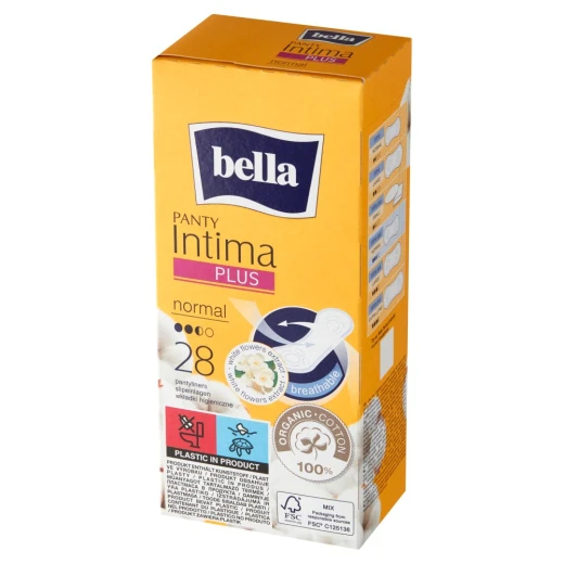 Bella Panty Intima Plus Normal Pantyliners Cotton Cover, 28 Pieces Bella Panty Intima Plus Normal Pantyliners Cotton Cover, 28 Pieces