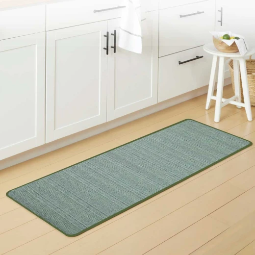 TG Melange Kitchen Rug, Green Color, 55x120 Cm