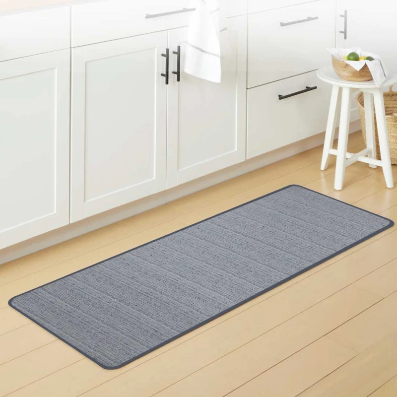 TG Melange Kitchen Rug, Light Gray Color, 55x120 Cm