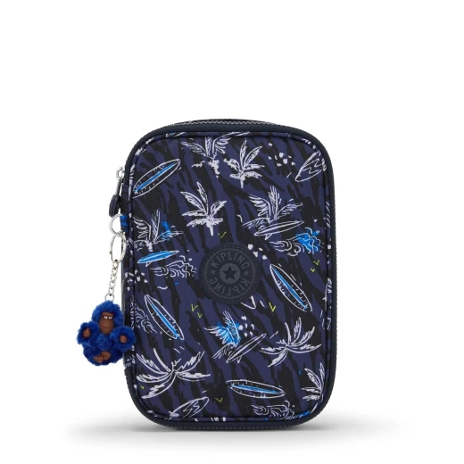 Kipling-100 Pens-Large Pencase Blueberry Kipling-100 Pens-Large Pencase Blueberry
