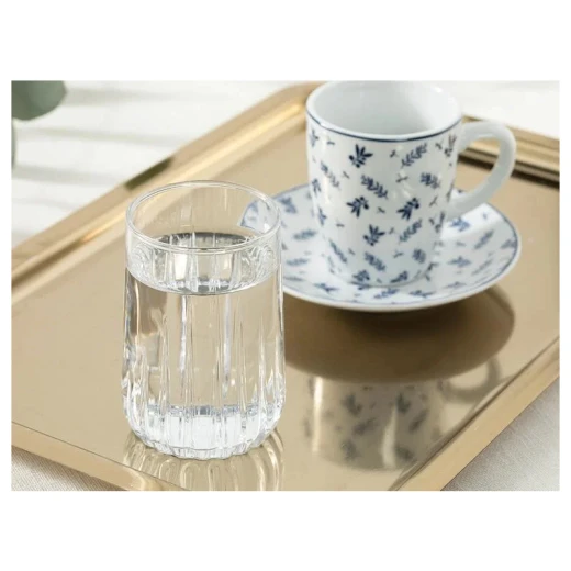 طقم كاسات زجاج شفاف حجم 135 مل, 6 قطع من انجلش هوم طقم كاسات زجاج شفاف حجم 135 مل, 6 قطع من انجلش هوم