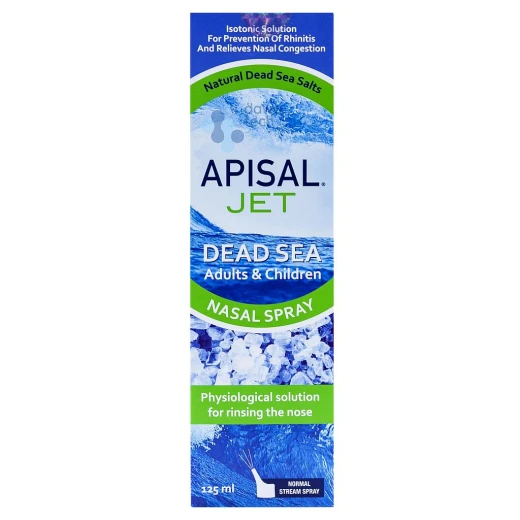 Apisal Jet Dead Sea Adult & Children Nasal Spray 125ml Apisal Jet Dead Sea Adult & Children Nasal Spray 125ml