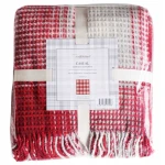 Iyigeceler Istanbul Casual Double Throw Blanket, Red, 200x220 Cm - Iyi Geceler