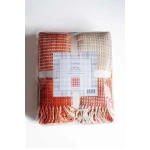 Iyigeceler Istanbul Casual Double Throw Blanket, Orange, 200x220 Cm - Iyi Geceler