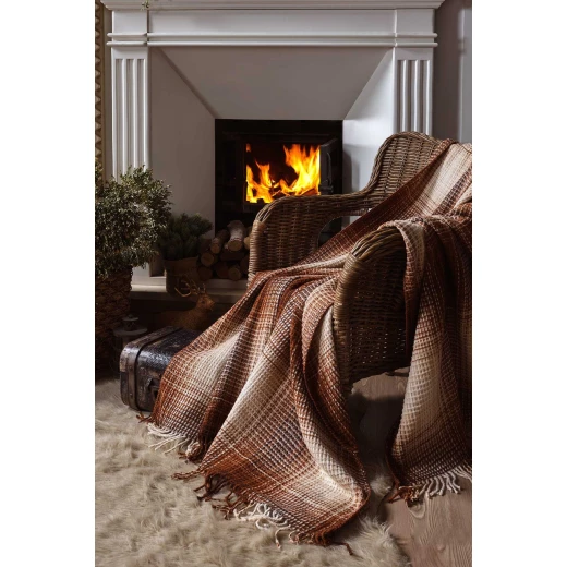 Iyigeceler Istanbul Casual Single Throw Blanket, Coffee, 150x200 Cm - Iyi Geceler - Image 2