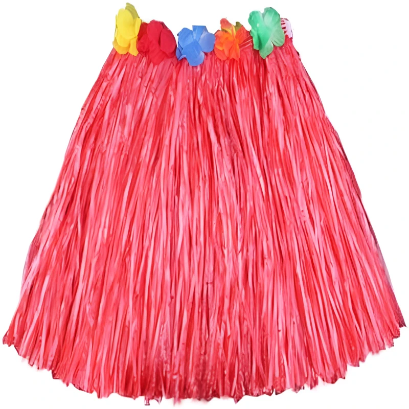 كاي كوستيومز - تنورة هاواي قصيرة حمراء - K Costumes