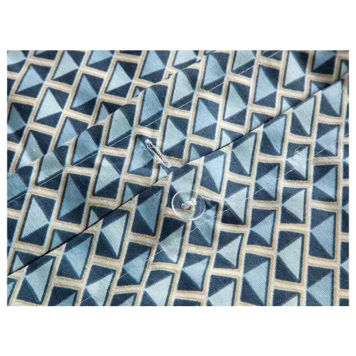طقم غطاء لحاف مجوز، كحلي، 200×220 سم من انجلش هوم - انجلش هوم - Image 3