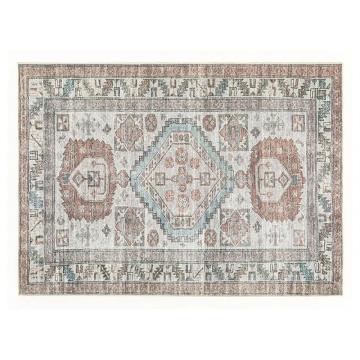 سجادة لون أبيض وبني, حجم 80×300 سم من انجلش هوم سجادة لون أبيض وبني, حجم 80×300 سم من انجلش هوم